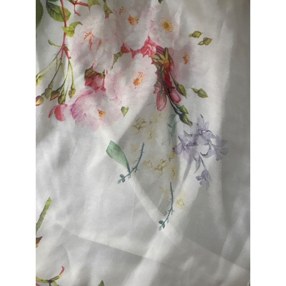 Made in Italy Floral Sheer Watercolor Kimono Cardigan Romantic Boho Layering Top - Picture 6 of 6